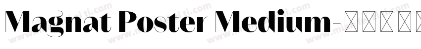 Magnat Poster Medium字体转换